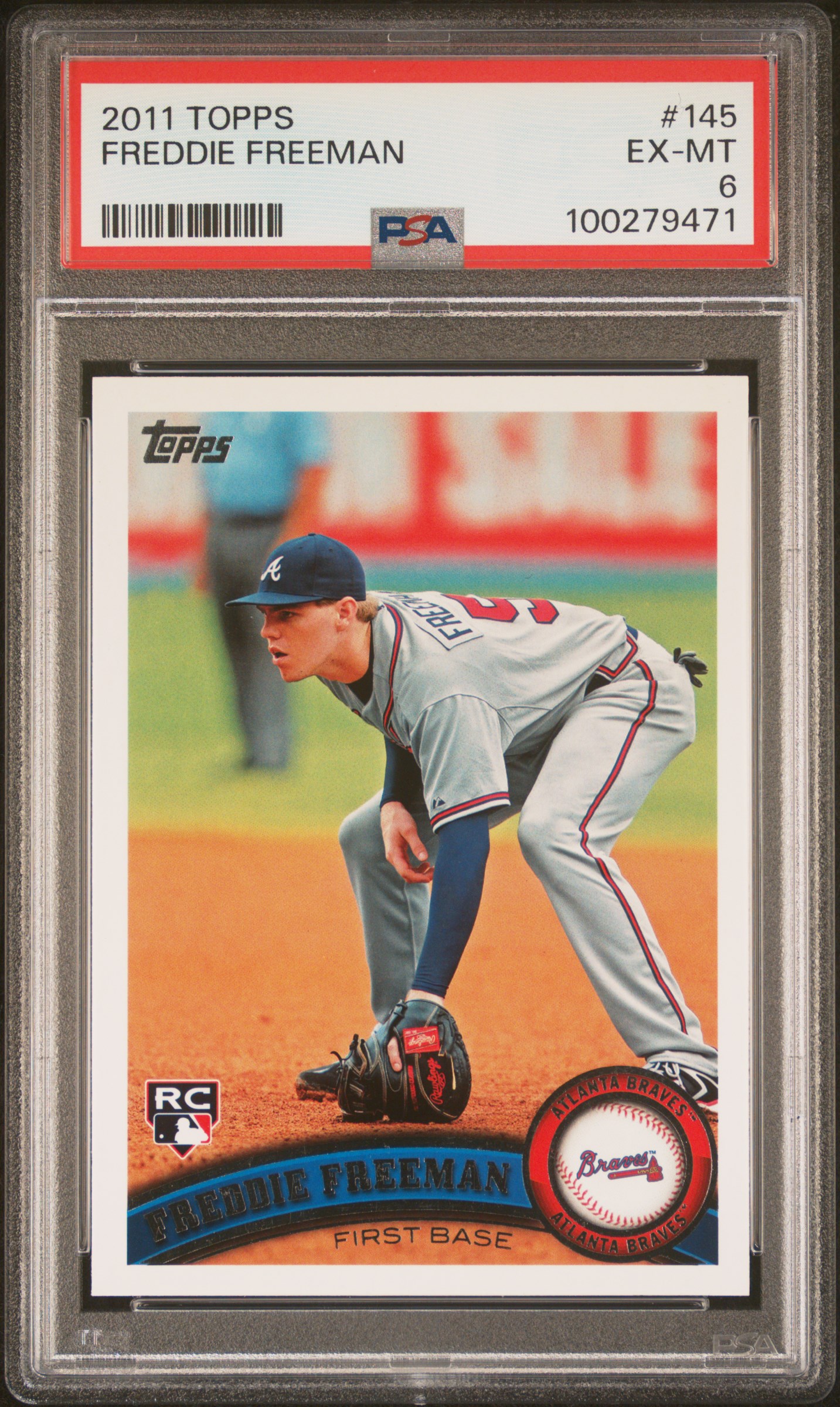 Freddie Freeman 2011 Topps Baseball Card #145 Graded PSA 6