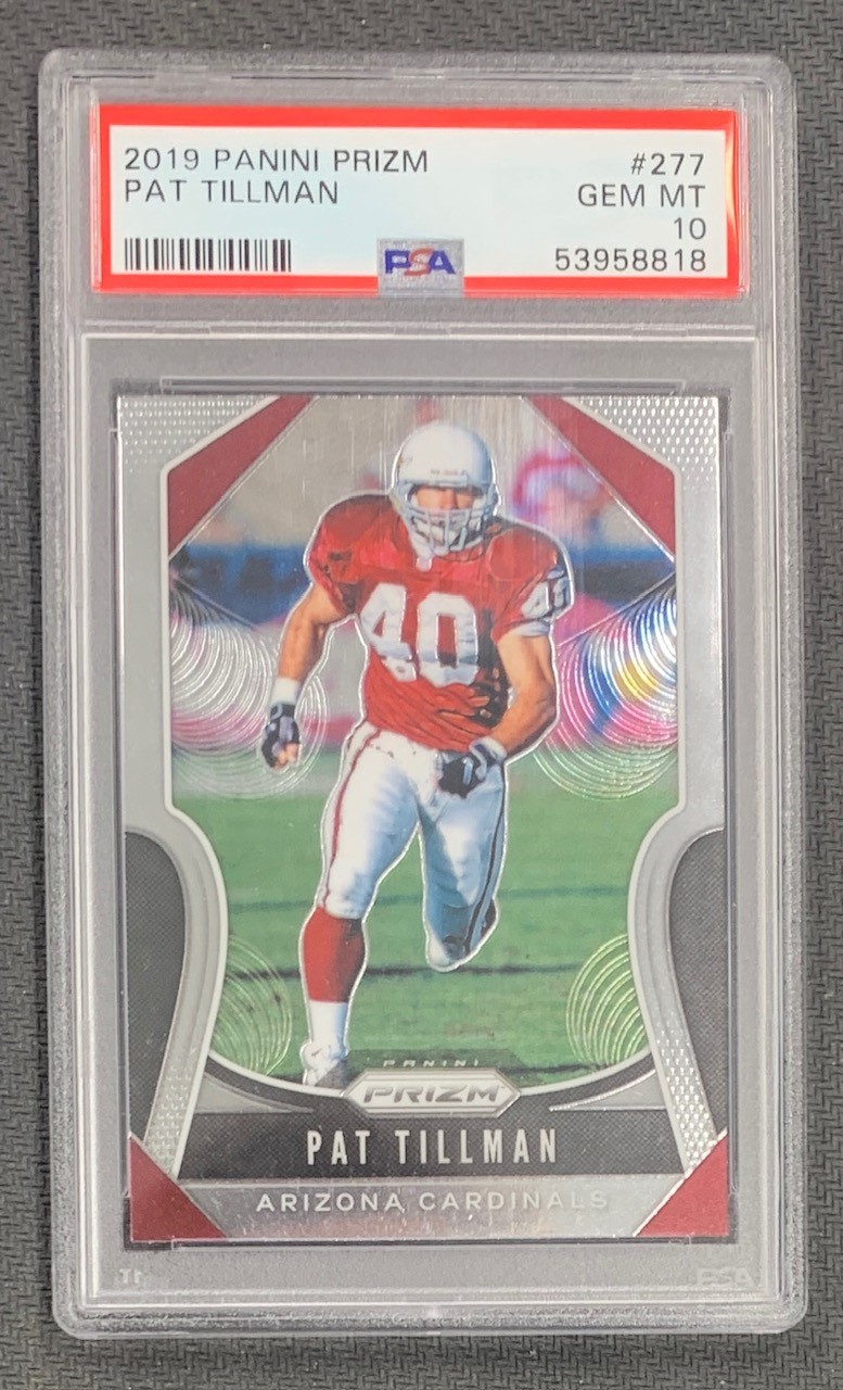 Pat Tillman 2019 Panini Prizm Football Card #277 Graded PSA 10