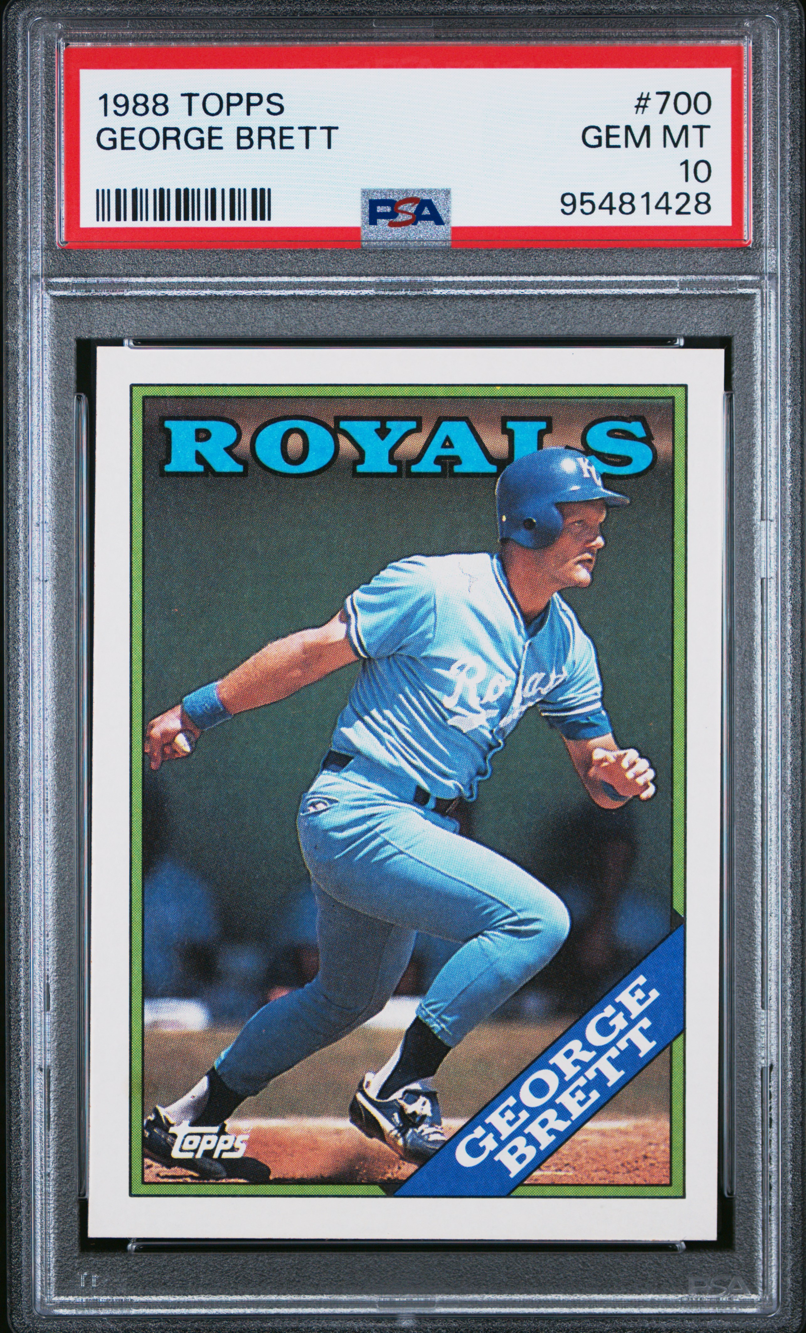 George Brett 1988 Topps Baseball Card #700 Graded PSA 10