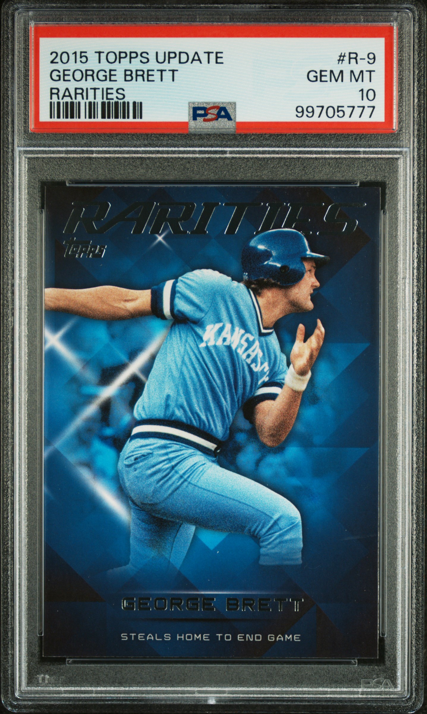 George Brett 2018 Topps Update Rarities Baseball Card #R-9 Graded PSA 10