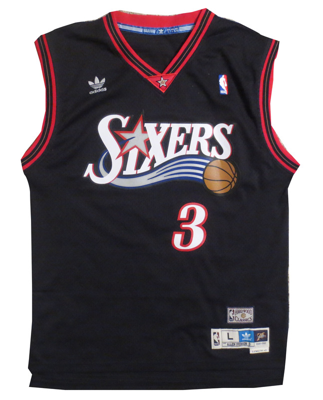 allen iverson autographed jersey