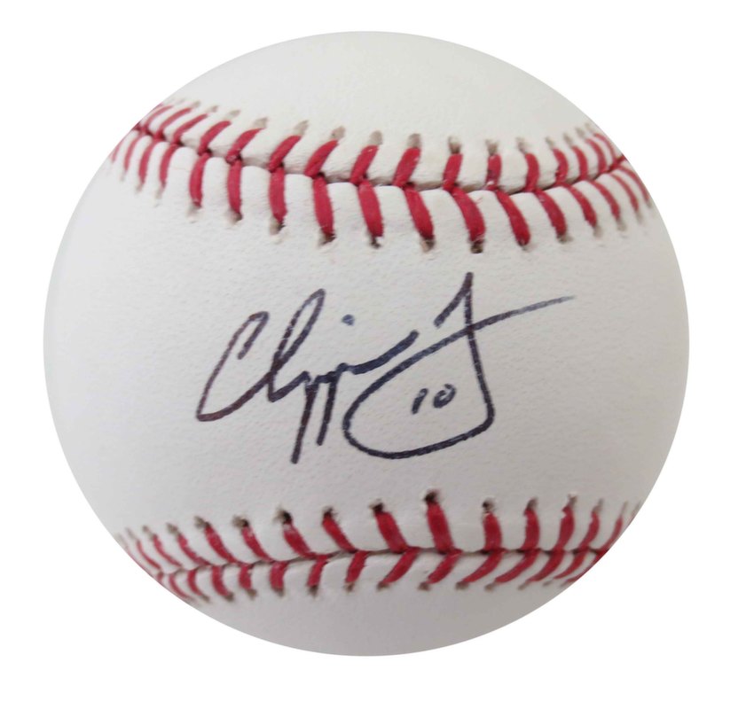 chipper jones autographed baseball