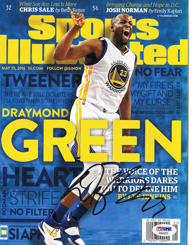 draymond green signed jersey