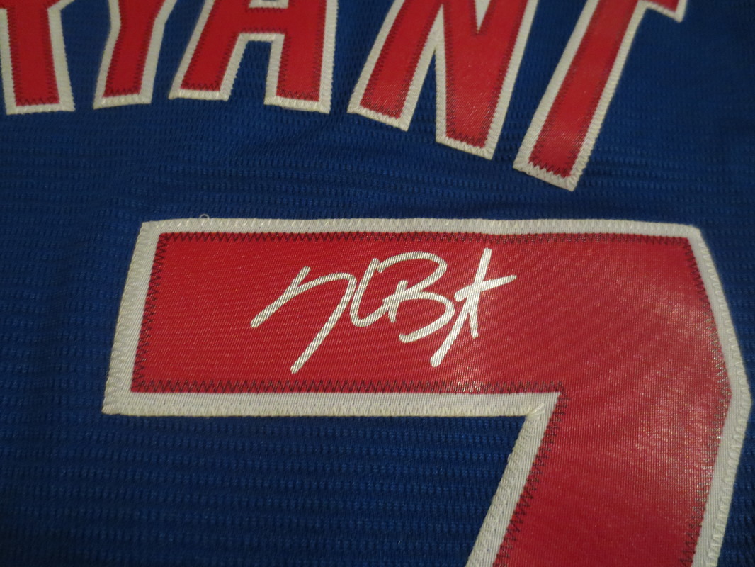 kris bryant autographed jersey