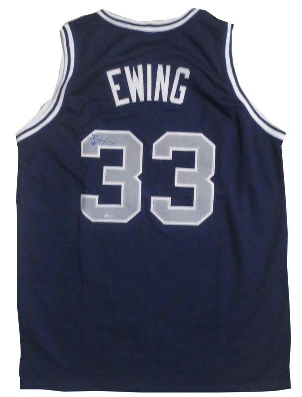 patrick ewing autographed jersey
